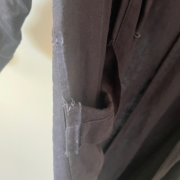 ESBY Baronne Linen Duster XS in Navy - Picture 4 of 8